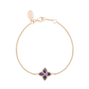 18ct Rose Gold Blue John eden Marquise Flower Bracelet