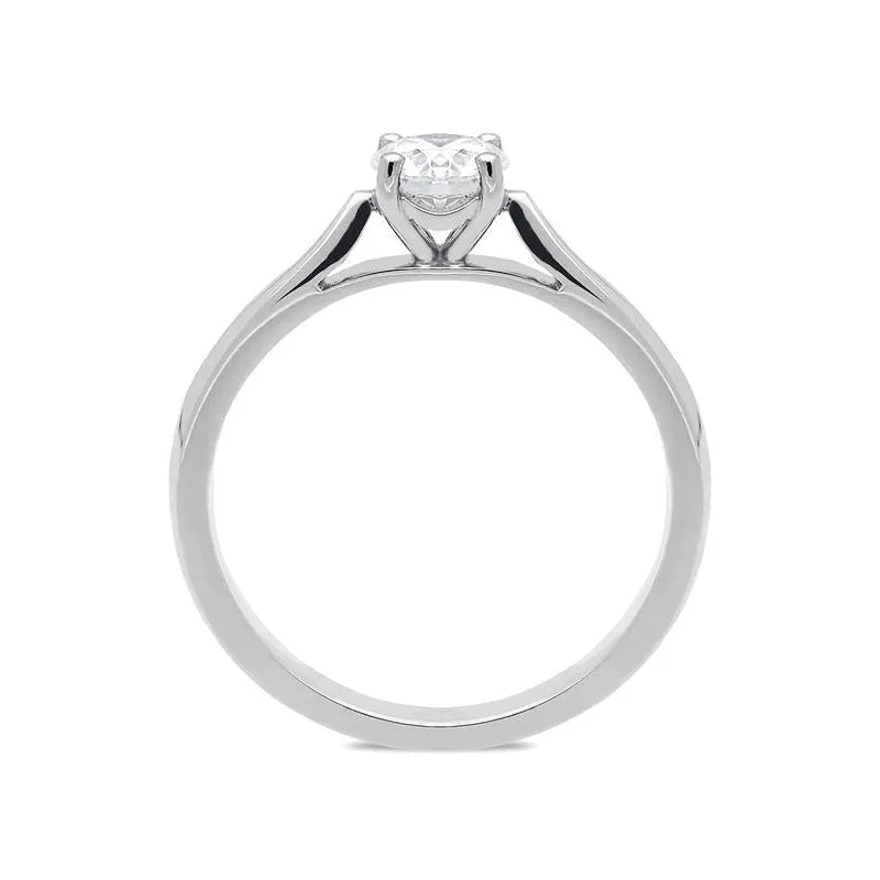 18ct White Gold 0.50ct Diamond Brilliant Cut Solitaire Ring