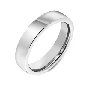 18ct White Gold 3mm Flat Court Shape Wedding Ring