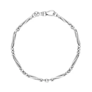 18ct White Gold Handmade Twist Bracelet