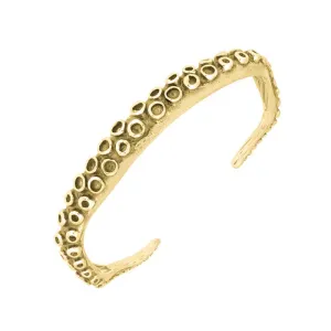 18ct White Gold Octopus Tentacle Torc Bangle