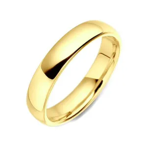 18ct Yellow Gold Classic Court Shape Wedding Ring