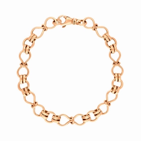 18ct Rose Gold Figure of Eight Bracelet