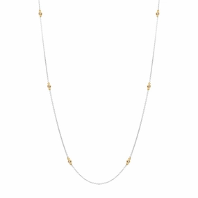 18ct White and Rose Gold Diamond Necklet D
