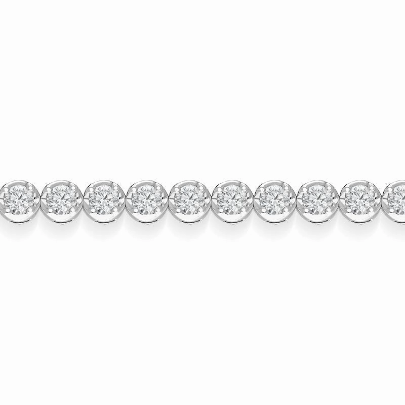 18ct White Gold 2.20ct Diamond Tennis Bracelet