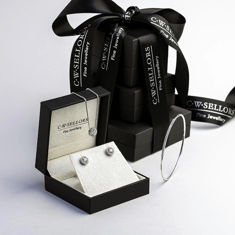 18ct White Gold Diamond Three Piece Gift Set