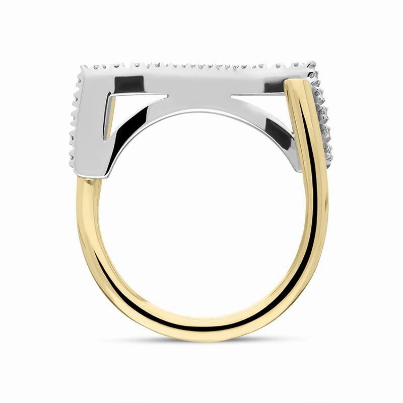 18ct Yellow Gold Diamond Swirl Dress Ring