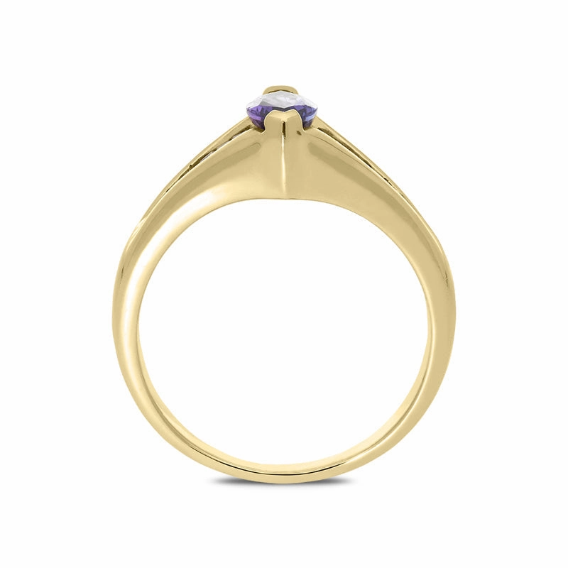 18ct Yellow Gold Tanzanite Diamond Ring D