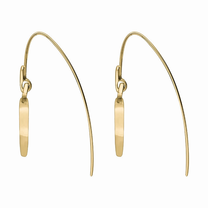18ct Yellow Gold Whitby Jet Flore Filigree Heart Drop Earrings