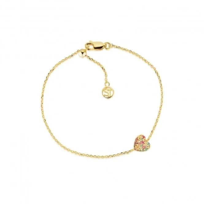 18k Gold Plated Caro Bracelet SJ-B72358-XCZ-YG