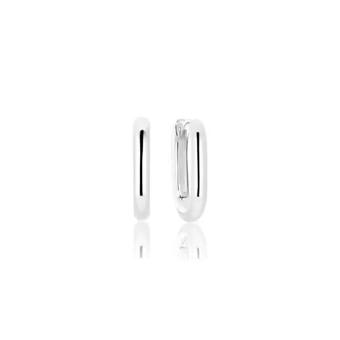 925 Sterling Silver Capri Medio Pianura Earrings SJ-E62010-SS