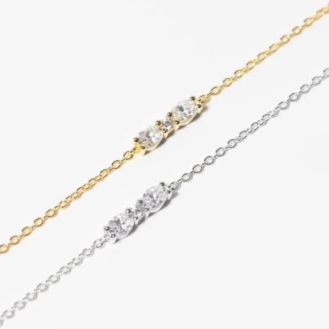 925 Sterling Silver Ellera Ovale Bracelet SJ-B2418-CZ