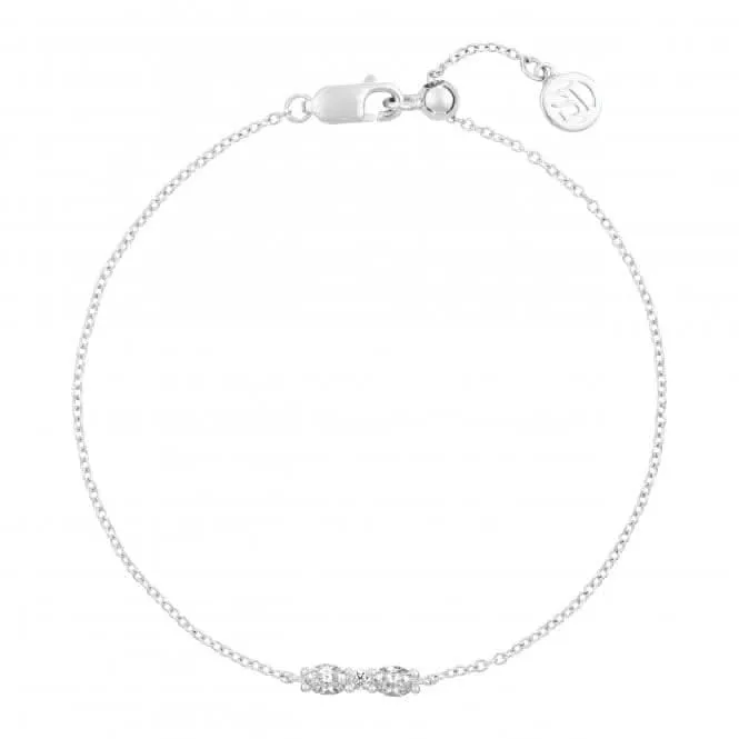 925 Sterling Silver Ellera Ovale Bracelet SJ-B2418-CZ