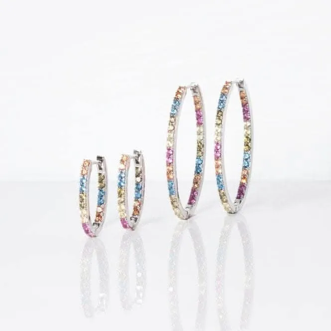 925 Sterling Silver Ellisse Piccolo Earrings SJ-E2312-XCZ