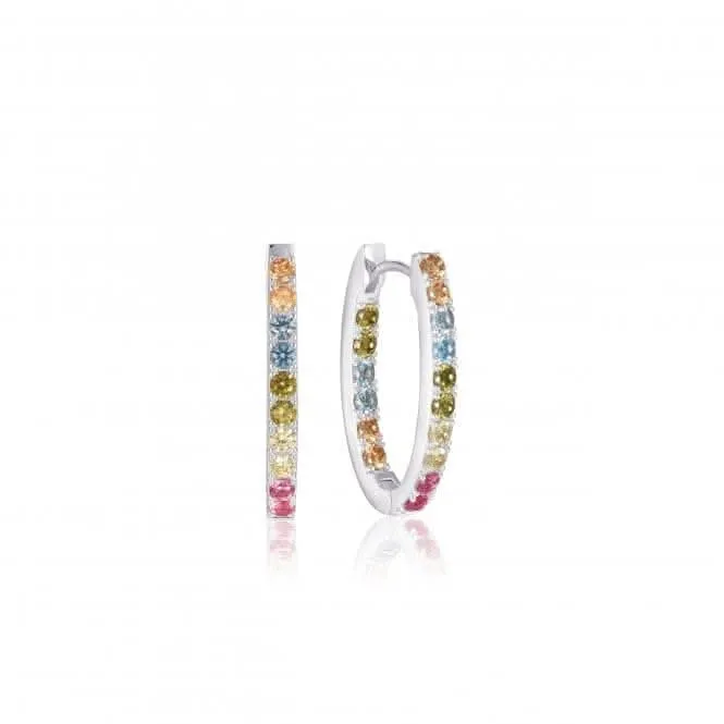 925 Sterling Silver Ellisse Piccolo Earrings SJ-E2312-XCZ