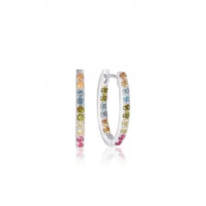 925 Sterling Silver Ellisse Piccolo Earrings SJ-E2312-XCZ