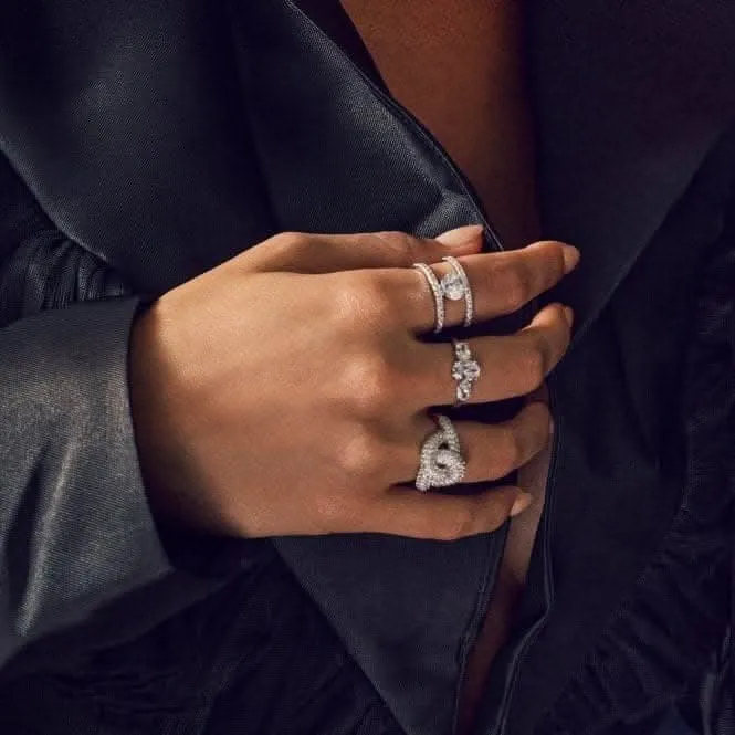 925 Sterling Silver Imperia Ring SJ-R10752-CZ-52