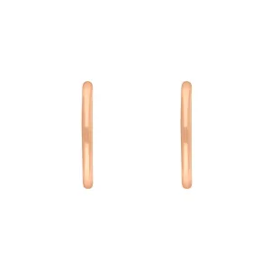 9ct Rose Gold 19mm Round Hoop Earrings