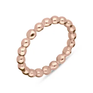 9ct Rose Gold Stepping Stones Beaded Stacking Ring