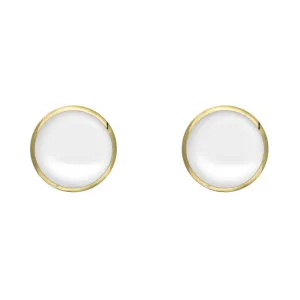 9ct Yellow Gold Bauxite 5mm Classic Small Round Stud Earrings
