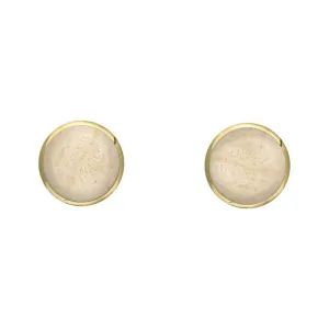 9ct Yellow Gold Coquina 4mm Classic Small Round Stud Earrings
