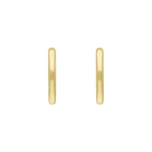 9ct Yellow Gold Round Hoop Earrings