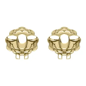 9ct Yellow Gold Sheep Stud Earrings