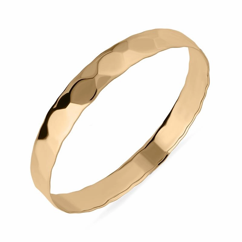 9ct Rose Gold Faceted Bangle