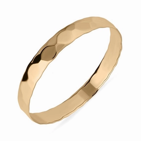 9ct Rose Gold Faceted Bangle