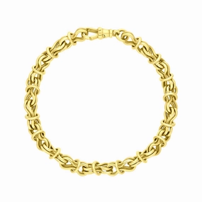 9ct Yellow Gold Multi Link Handmade Bracelet