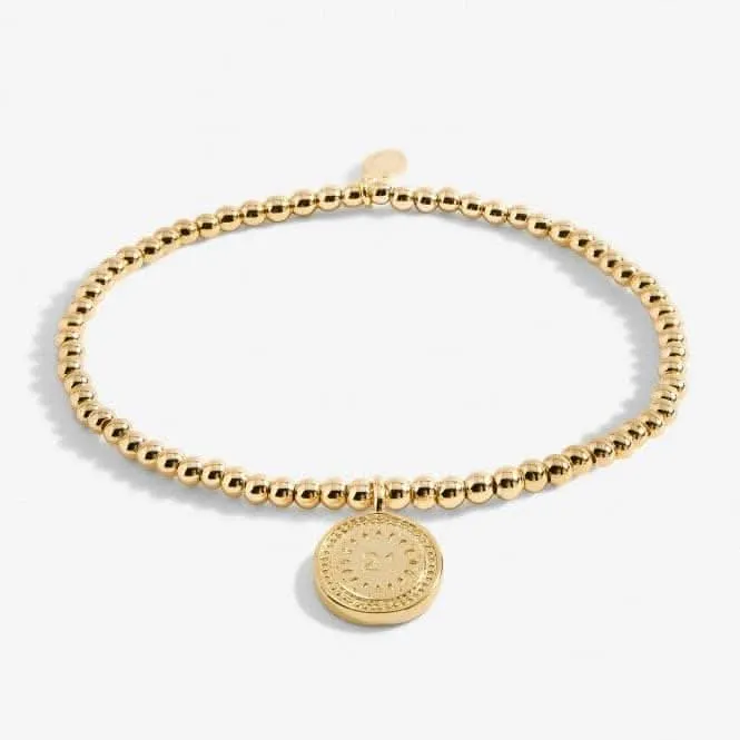 A Little 21st Birthday Gold Plated 17.5cm Stretch Bracelet 6988