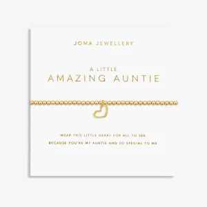 A Little Amazing Auntie Gold Plated Bracelet 7588