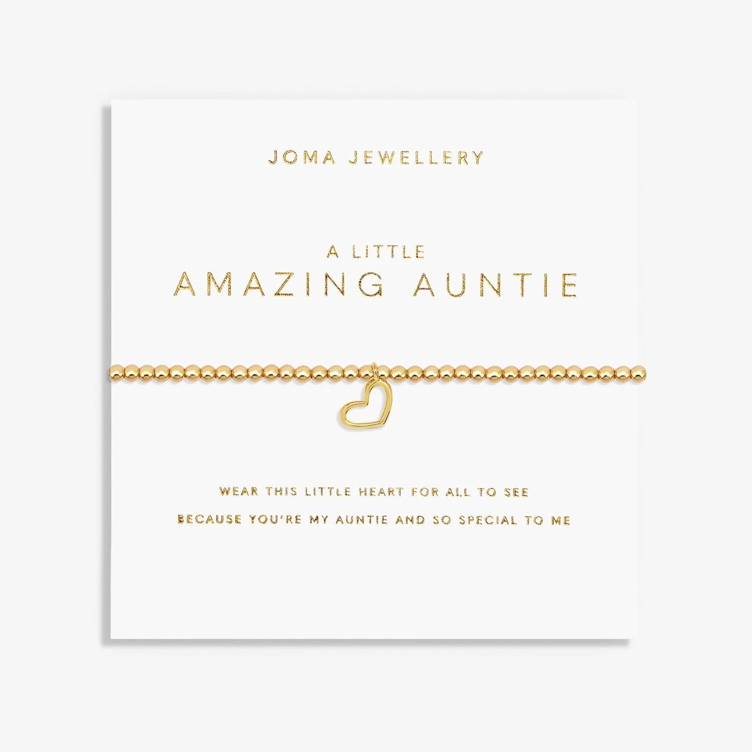 A Little Amazing Auntie Gold Plated Bracelet 7588