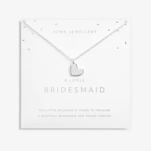A Little Bridesmaid Silver Plated 46cm   5cm Necklace 6824
