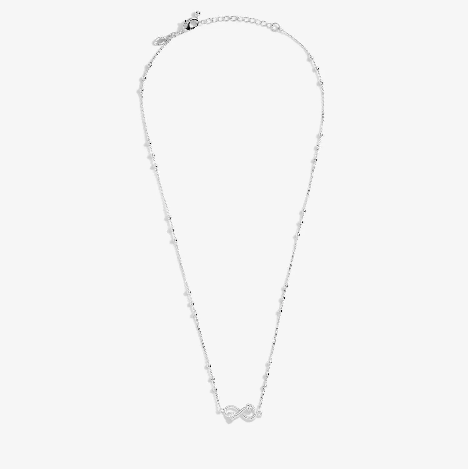 A Little Happiest With You Silver Plated Necklace 8692