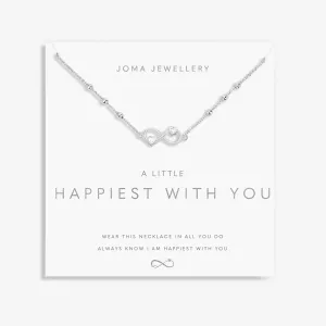 A Little Happiest With You Silver Plated Necklace 8692