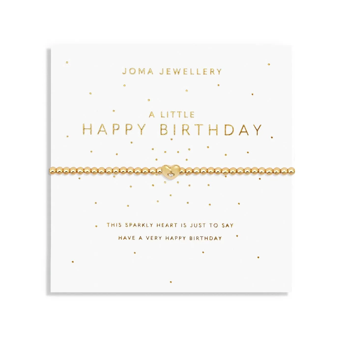 A Little Happy Birthday Gold Plated Bracelet 7579