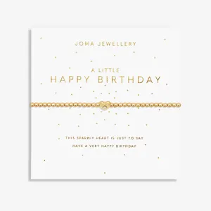 A Little Happy Birthday Gold Plated Bracelet 7579