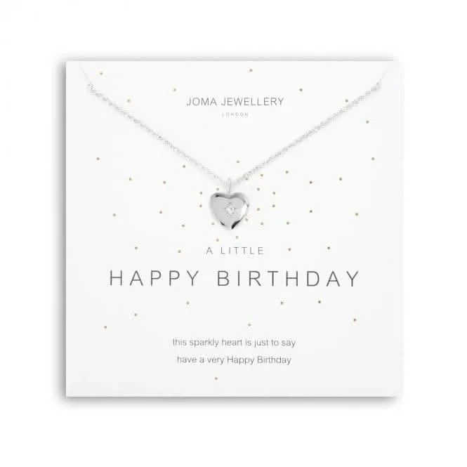 A Little Happy Birthday Silver 46cm   5cm Extender Necklace 5273
