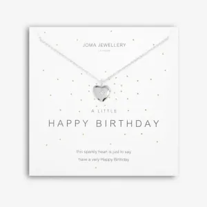 A Little Happy Birthday Silver 46cm   5cm Extender Necklace 5273