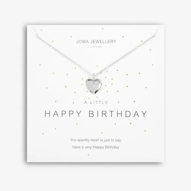A Little Happy Birthday Silver 46cm   5cm Extender Necklace 5273