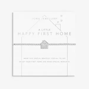 A Little Happy First Home Silver Plated 17.5cm Stretch Bracelet 7003