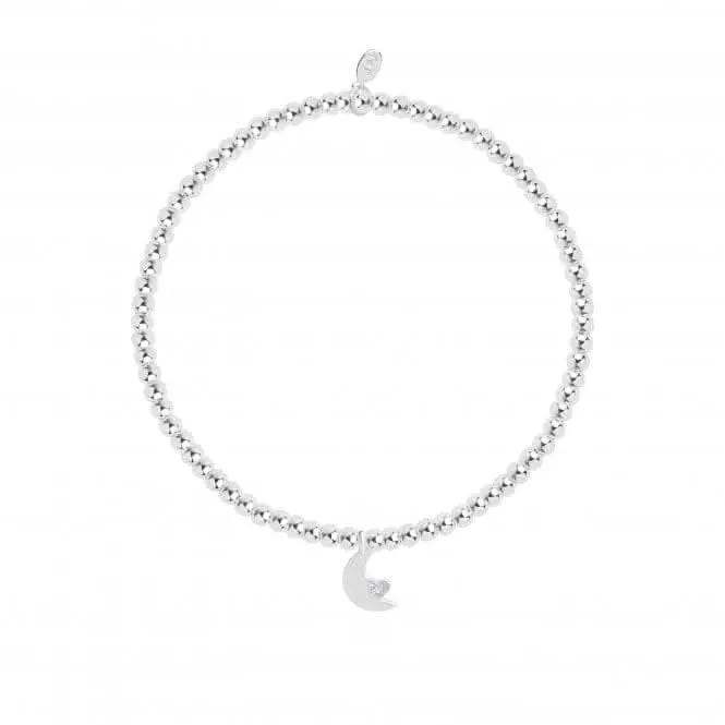 A Little Love You To The Moon And Back Mum Silver 17.5cm Stretch Bracelet 4310