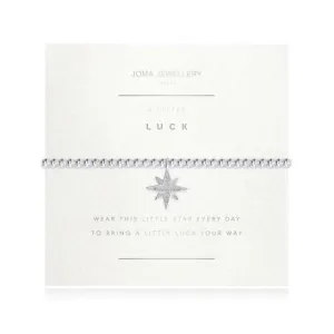 A Little Luck Silver Bracelet Faceted 17.5cm Stretch Bracelet 3753