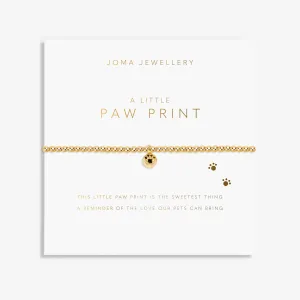 A Little Paw Print Gold Plated Bracelet 8216