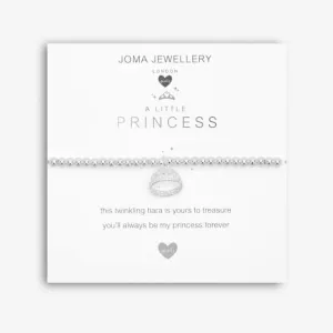 A Little Princess Silver 15.5cm Stretch Bracelet C559
