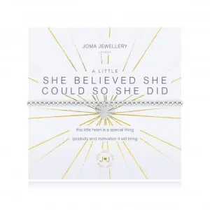 A Little She Believed She Could So She Did Charm Bracelet 3097