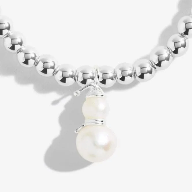 A Little Snowman Silver 15.5cm Stretch Bracelet C556