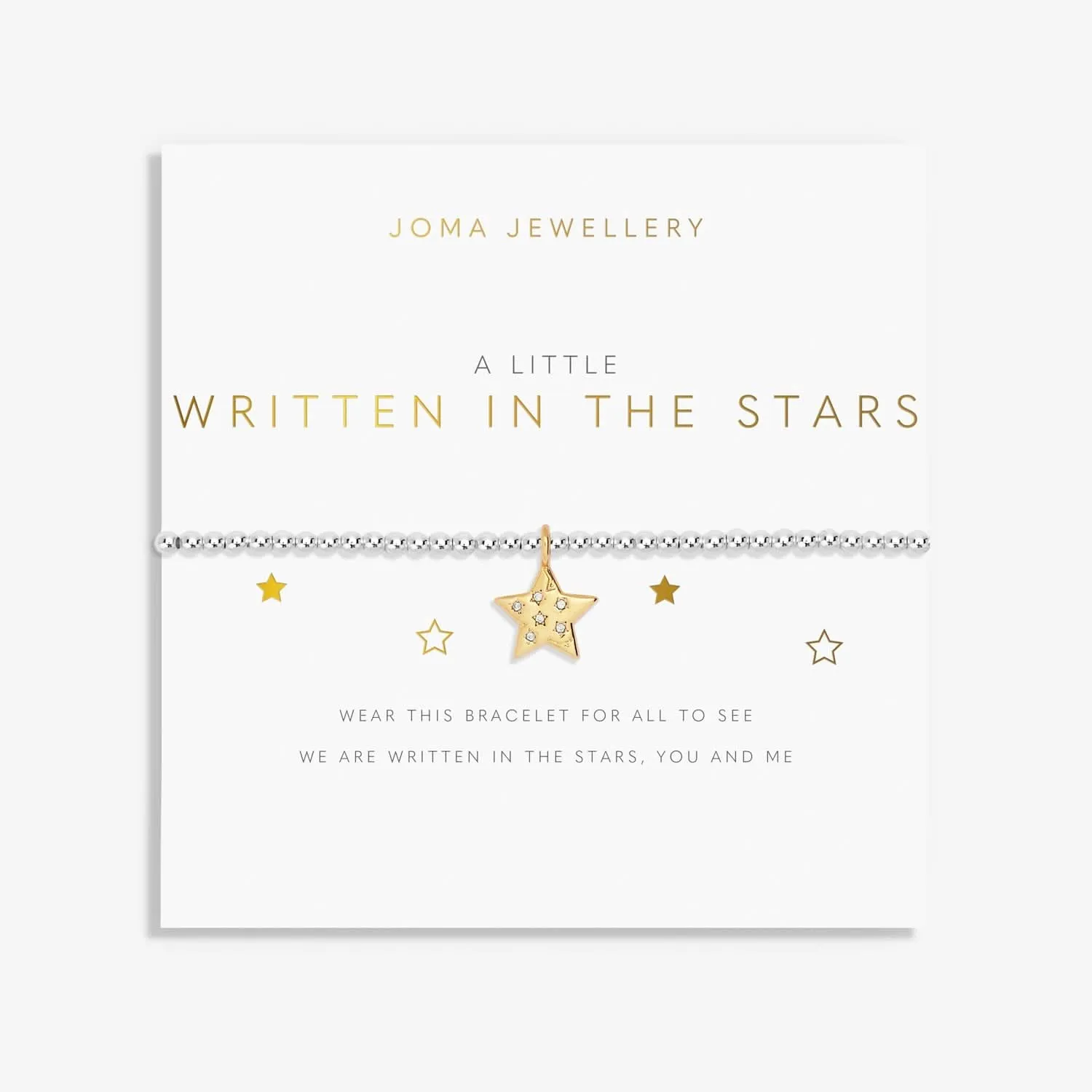 A Little Written The Stars Silver Gold Plated Bracelet 7410