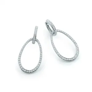 Al Coro Amori 18ct White Gold 1.25ct Diamond Earrings